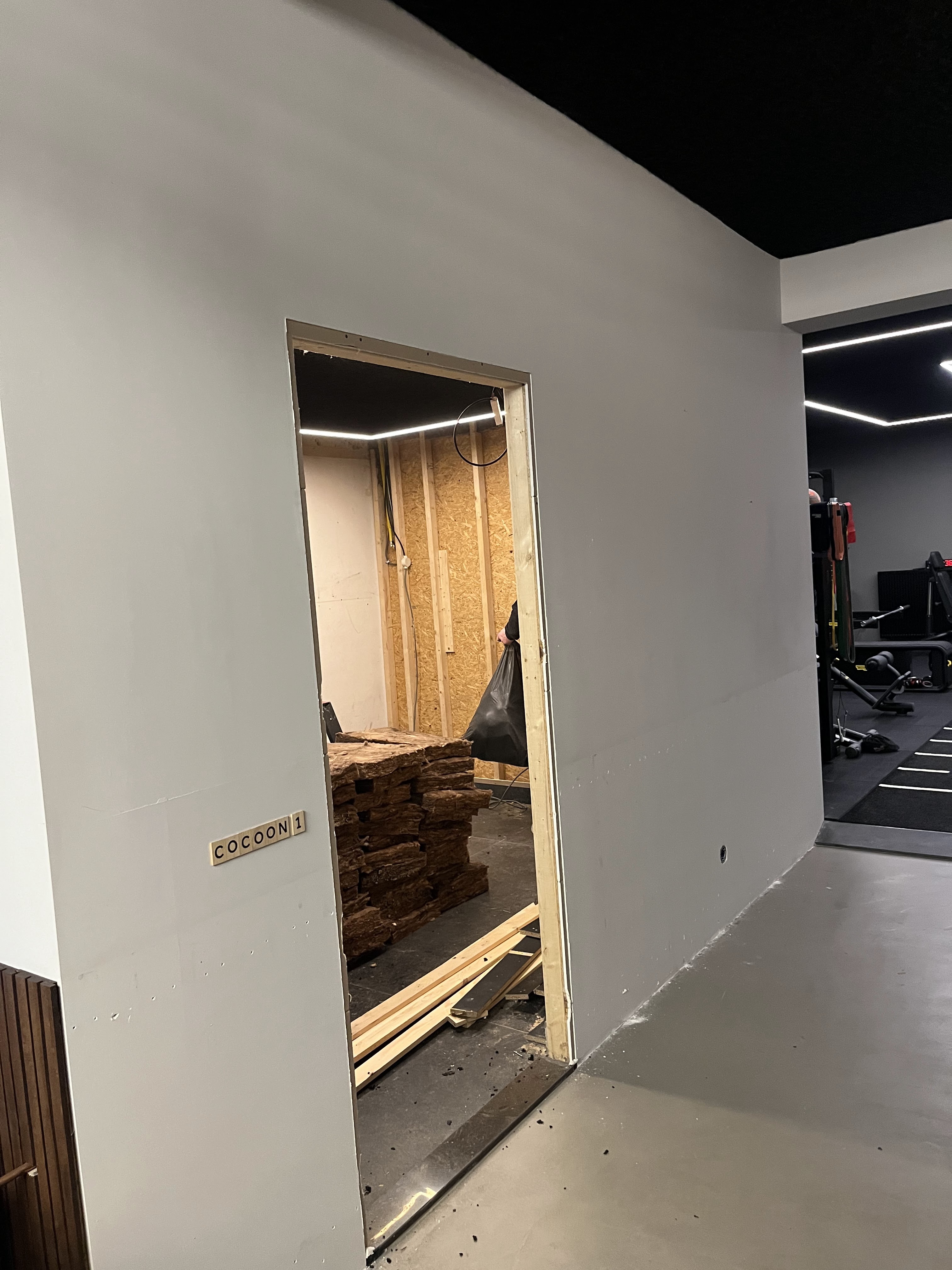 Fitnessruimte vóór aanpassing – Nieuwe Looierstraat, Amsterdam